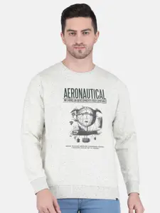 Monte Carlo Men Grey Printed Sweatshirt