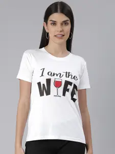 BRATMA Women Typography Printed T-shirt