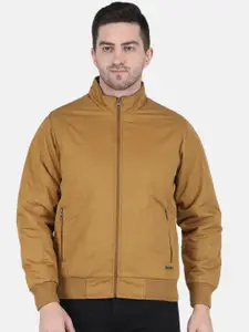 Monte Carlo Men Mustard Yellow Cotton Bomber Jacket