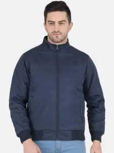 Monte Carlo Men Navy Blue Cotton Quilted Jacket