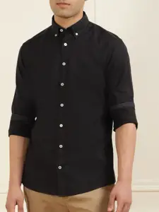 HACKETT LONDON Men Black Comfort Pure Cotton Casual Shirt