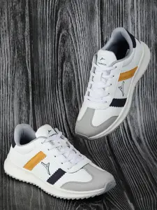 ABROS Men White Active Mesh Running Shoes