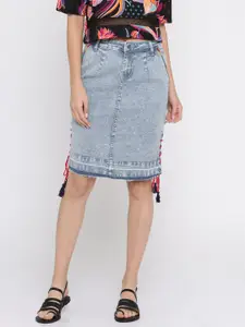 Global Desi Blue Denim Skirt