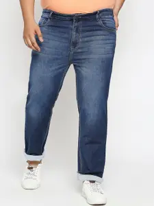 ZUSH Men Plus Size Blue Light Fade Stretchable Cotton Jeans