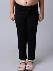 Cantabil Girls Black Cotton Jeans