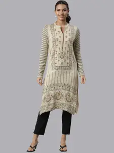 Neerus Ethnic Motifs Printed Acrylic Kurta