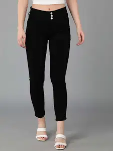 A-Okay Women Black Skinny Fit High-Rise Stretchable Jeans