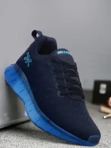 Killer Men Navy Blue Solid Textile Running Sports Shoes