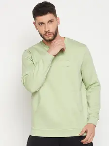 EDRIO Men Green Sweatshirt