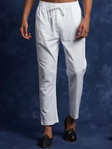 Fabindia Men White Regular Fit Cotton Pyjama