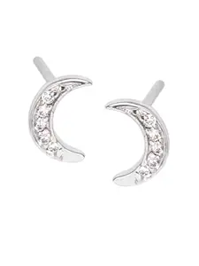 March by FableStreet Silver-Plated Classic Studs Earrings
