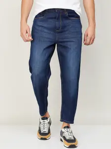 Forca Men Blue Slim Fit Mildly Distressed Heavy Fade Cotton Jeans