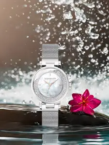 GIORDANO Women Embellished Dial & Bracelet Style Straps Analogue Watch GD-2105-11