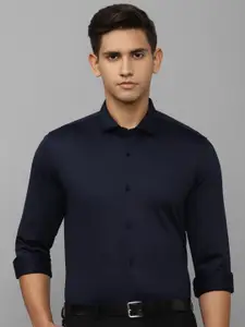 Louis Philippe Sport Men Navy Blue Solid Slim Fit Casual Shirt