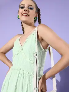 DODO & MOA Printed Floral Fit and Flare Dress