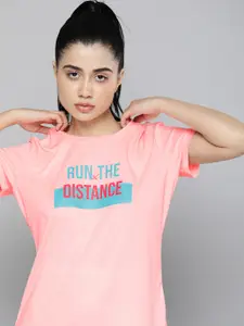 HRX by Hrithik Roshan Women Rapid-Dry Typography Printed T-shirt