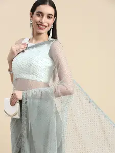 kasee Floral Embellished Net Saree