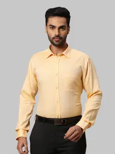 Park Avenue Men Self Design Cotton Formal Shirt