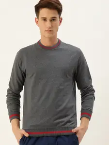 ARISE Men Grey Pullover Sweatshirt