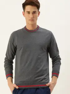 ARISE Men Grey Pullover Sweatshirt