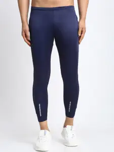 DOOR74 Men Navy Blue Gymwear Track Pant