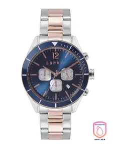 ESPRIT Men Stainless Steel Bracelet Style Straps Chronograph Analogue Watch ES1G391M0065