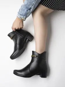 Shoetopia Women Black Casual Boots
