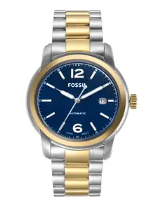 Fossil Men Blue Heritage Analogue Automatic Watch ME3230