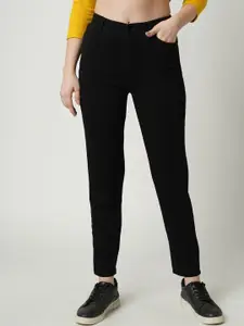Kraus Jeans Women Black Slim Fit High-Rise Jeans
