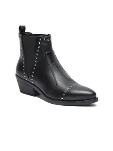 Bruno Manetti Women Black Chelsea Boots