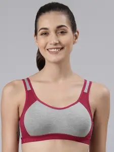 Dollar Missy Pack of 1  Cotton Wire-Free Moulded Sports Bra DSP-3001-R3#S2-CGM-PO1