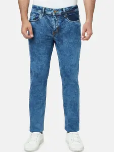 YU by Pantaloons Men Blue Slim Fit Heavy Fade Cotton Jeans
