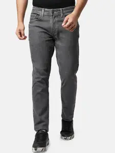 YU by Pantaloons Men Grey Slim Fit Light Fade Jeans