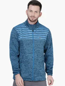 Wildcraft Men Blue Striped Sweatshirt
