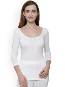BODYCARE INSIDER Women Round Neck Cotton Thermal Top