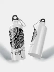 macmerise White Hot Air Balloon Printed BPA Free Sipper Water Bottle 750 Ml