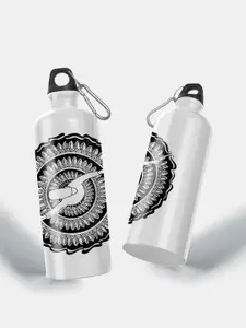 macmerise White Dervish Design Printed BPA Free Sipper Water Bottle 750 Ml