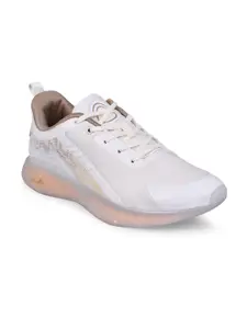 Campus Men Off White Mesh Running Shoes