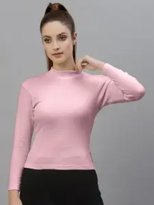 Friskers High Neck Fitted Cotton  Top