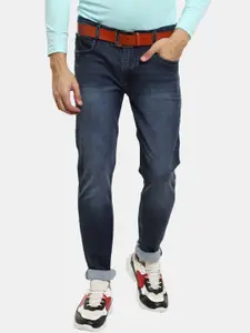 V-Mart Men Blue Classic Slim Fit Light Fade Cotton Jeans