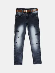 V-Mart Boys Classic Mildly Distressed Heavy Fade Cotton Jeans
