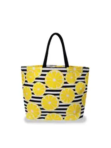 earthbags Floral Printed Oversized Jute Tote Bag Handbags