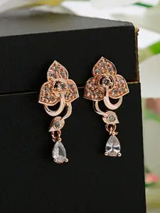 Shining Diva Fashion Gold-Plated Contemporary Drop Earrings
