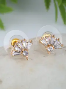 Shining Diva Fashion Gold-Plated Contemporary Studs Earrings