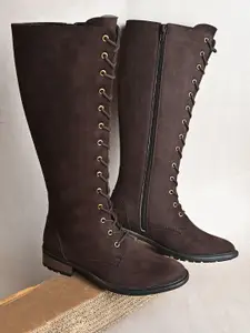 Roadster Women Brown Knee-Length Regular Casual Boots