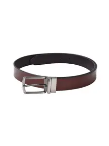 CHRISTOPOLO Men Brown Leather Formal Belt