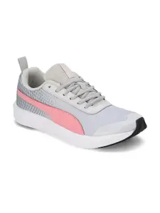 Puma Women Grey Supernal V3 Textile Running Shoes