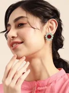 Sangria Floral Studs Earrings