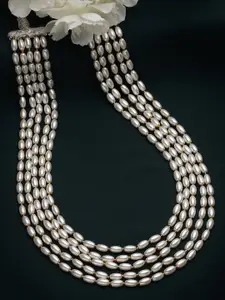 PANASH White & Gold-Toned Necklace
