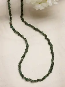 PANASH Olive Green Statement Necklace